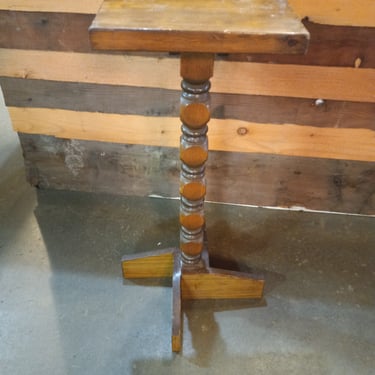 1970's Wooden Plant Stand 14 X 9 X 32.5