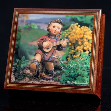 Authentic M.J. Hummel Handcrafted Ercolano Music Box |Swiss Movement | Vintage Collectible Home Decor 