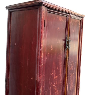Free Shipping Within Continental US - Antique Chinese Elmwood Armoire or Wardrobe Cabinet Storage 