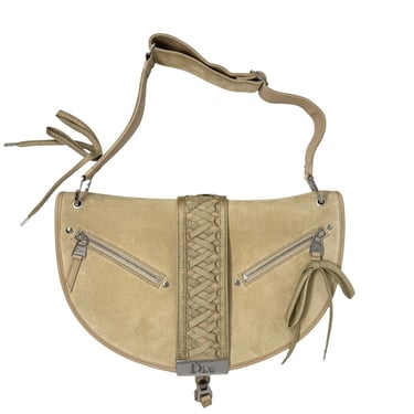 Dior Tan Suede Corset Shoulder Bag