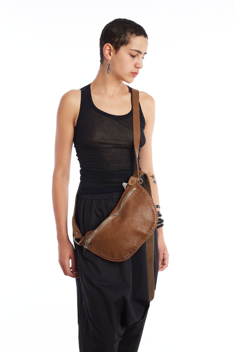 【正規店出品】GUIDI Q100 LEATHER BELT BAG BROWN GUIDI Q100 Belt Bag Brown | Robin Richman | Bucktown