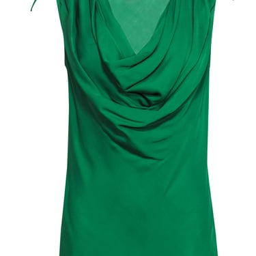 Robert Rodriguez - Green Cowl Neck Silk Sleeveless Top Sz S