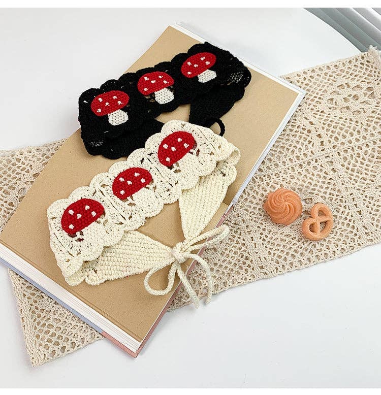Handmade Crochet Mushroom Headband