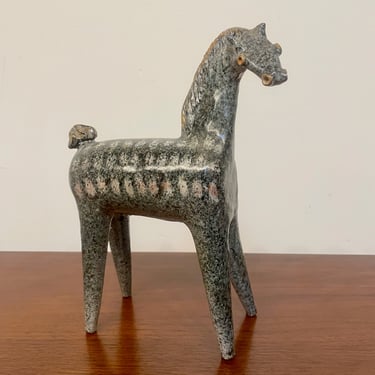 Mid-Century Alfaraz Spain Ceramic Horse Sculpture 
