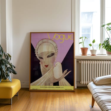 Printable Vintage Vogue Cover Art Print: Art Deco | Via Shoppe 