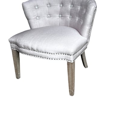 Pink Barrel Back Vanity Side Chair w/Crystal Tufted Back WM249-12