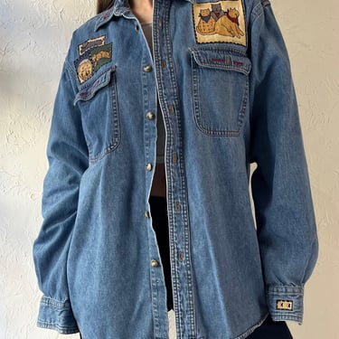 90s ‘Sunbelt’ Denim Cat Oxford / Small 