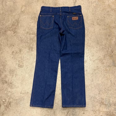Vintage 1970s Wrangler ‘No-Fault’ Made in USA   Blue Denim Jeans Size 36x30 