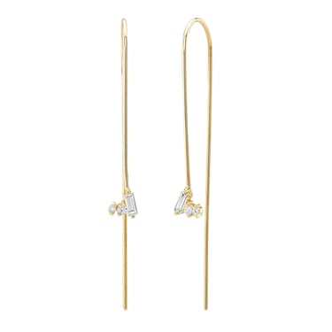 Diamond Threaders - 18k Gold + Diamonds