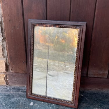 Early 20th Century Saloon Wall Mirror Vintage Antique Worn Silvering Patina 