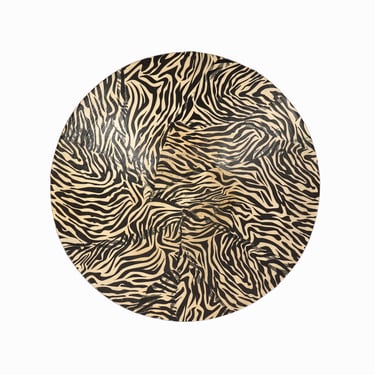 Corrugated Cardboard Large Bowl Zebra Pattern 