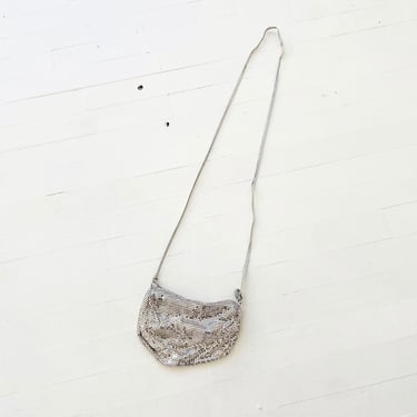 Vintage Small Silver Mesh Bag 