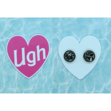 UGH Pin Cute Heart Shaped Brooch 