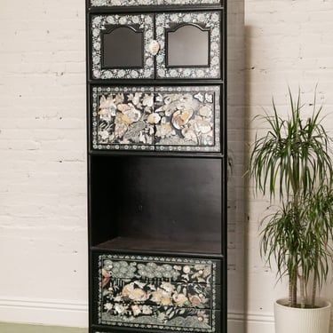 Black Mother of Pearl Cabinet