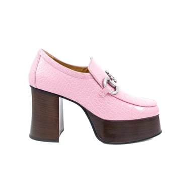 Gucci Pink Platform Loafers, 37.5