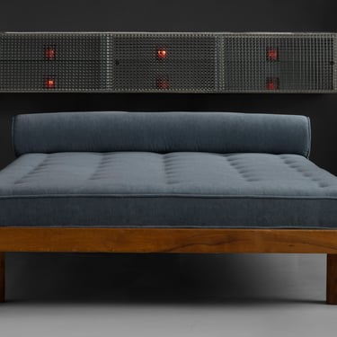 Pierre Chapo Daybed / Exceptional Glass Vitrine