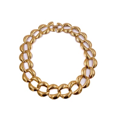 1960s Trifari Gold O-Chain Link Necklace 