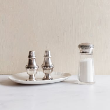 vintage French salt & pepper shaker set
