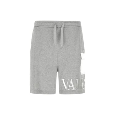 Valentino Men Valentino Garavani Embossed Logo Bermuda Shorts