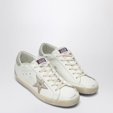 Golden Goose White/Platinum/Grey Super-Star Low-Top Sneaker Women