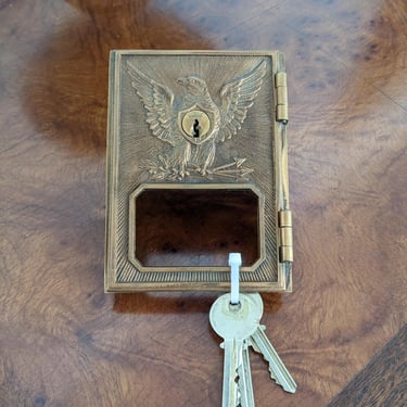 Vintage Post Office Door Coin Bank (metal only) 