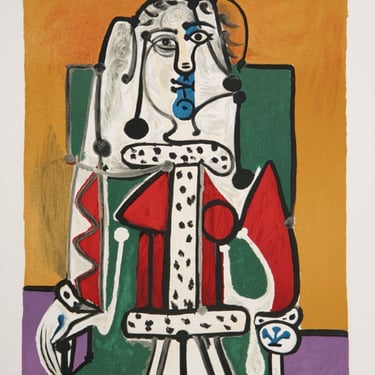 Femme dans un Fauteuil, Pablo Picasso (After), Marina Picasso Estate Lithograph Collection 