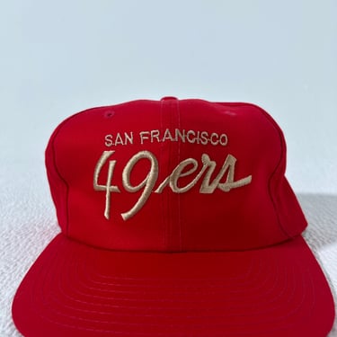 Vintage San Francisco 49ers Script Sports Specialties Twill Snapback Hat