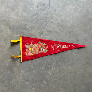 Vintage New Orleans Felt Souvenir Pennant 