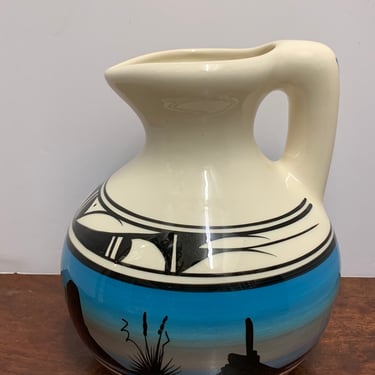 Vintage Navajo Ceramic Jug 