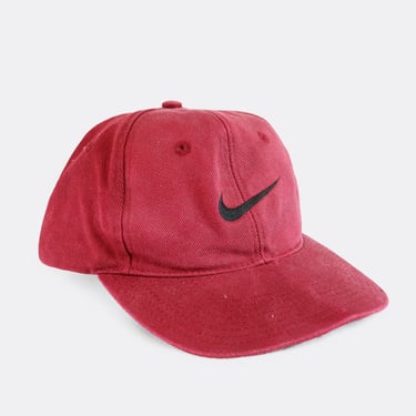 Vintage Nike Black Embroidered Patch Snapback Hat