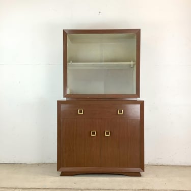 Mid-Century Cabinet With Display Cabinet 