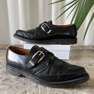 George Cox Black Leather Creepers