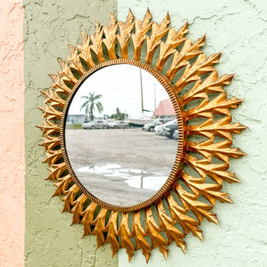 Italian Sunburst Gilt Mirror