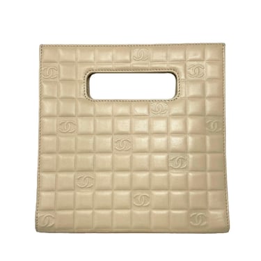 Chanel Tan Top Handle 2-way Bag