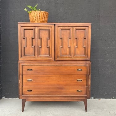 Bassett Mid Century Highboy Armoire Dresser