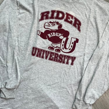 Vintage Rider University Long Sleeve Graphic Tee