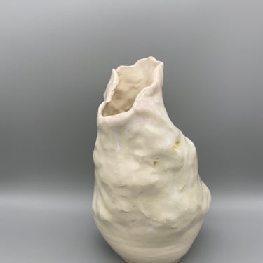 Contemporary Sculptural Vase | Abstract Art | Hand Made Home Decor | Floral Arrangement | Neutral Color 