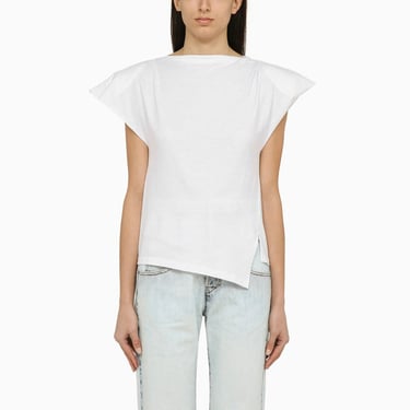 Isabel Marant Sebani White Asymmetrical T-Shirt Women