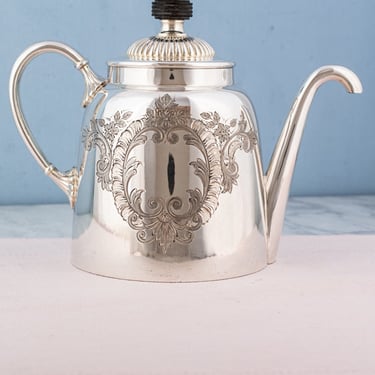 Victorian Silverplate "Self-Pouring" Tea Pot