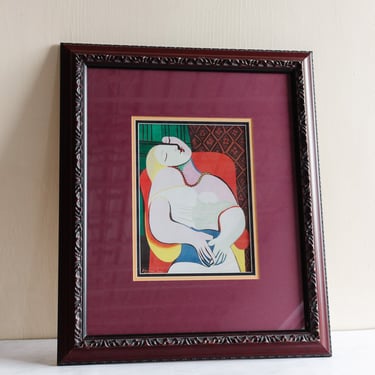 Picasso’s “Le Rêve” vintage framed print