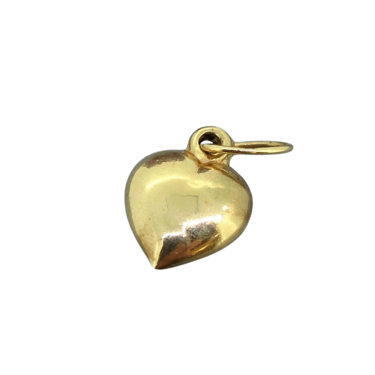 Vintage Puffy Heart Charm