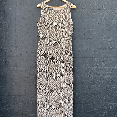 Zebra Print Sleeveless Dress