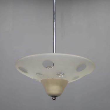 Bauhaus Chandelier by Napako, 1940s 