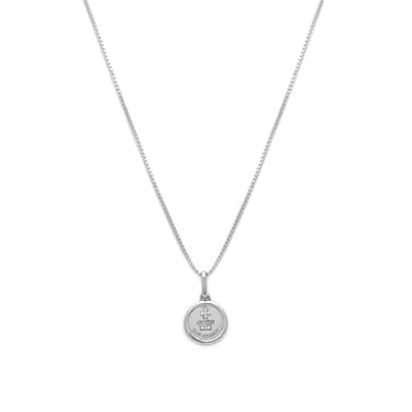 Love Token Necklace - Silver Round
