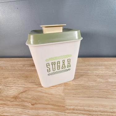 Lustro Ware Plastic Sugar Jar Container NOS 