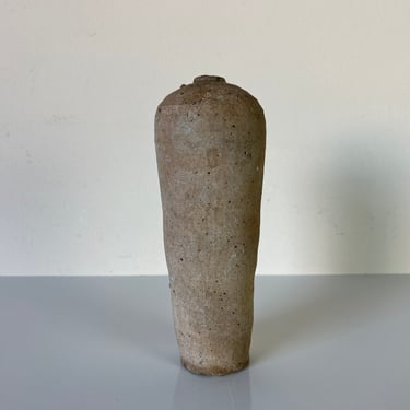 Mid-Century Organic Modern Stoneware Pottery Vase 
