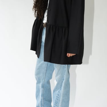 Tailoring Peplum Jacket in Black