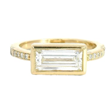 Vindu Baguette Solitaire Ring