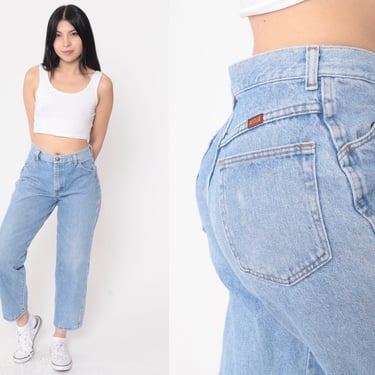 90s Rustler Jeans Straight Leg Jeans Mid Rise Denim Pants Blue Jeans Relaxed Ankle Jeans Retro Basic Streetwear Vintage Small S 