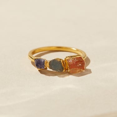 labradorite ring | topaz ring | raw birthstone ring | stacking rings | gemstone ring | crystal ring | raw stone ring | sapphire ring 